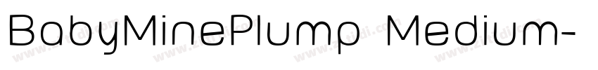 BabyMinePlump Medium字体转换